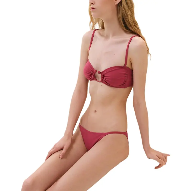 HERMES SS25 Bikini Women's Amaranth Rose-2