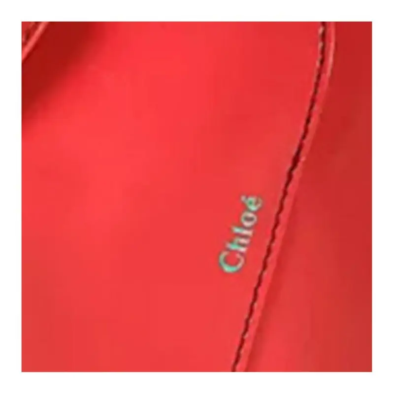 Chloe Leather Bucket Bags Shoulder Bag Crossbody Bag Women's Red-3