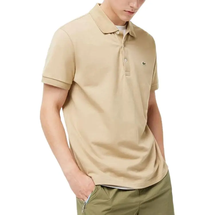 LACOSTE SS25 Polo Shirt Men's 02S/Milk Coffee-1