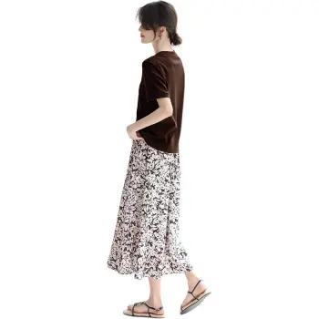 XWI Skirt Set Women's Coffee Two Piece Set