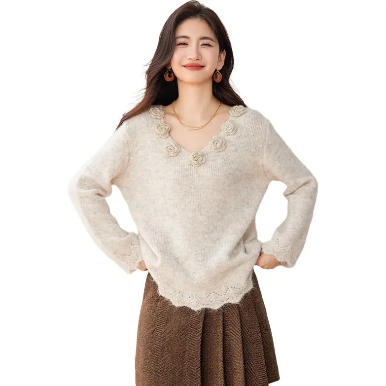 La Chapelle Knitwear Women's Oat-0