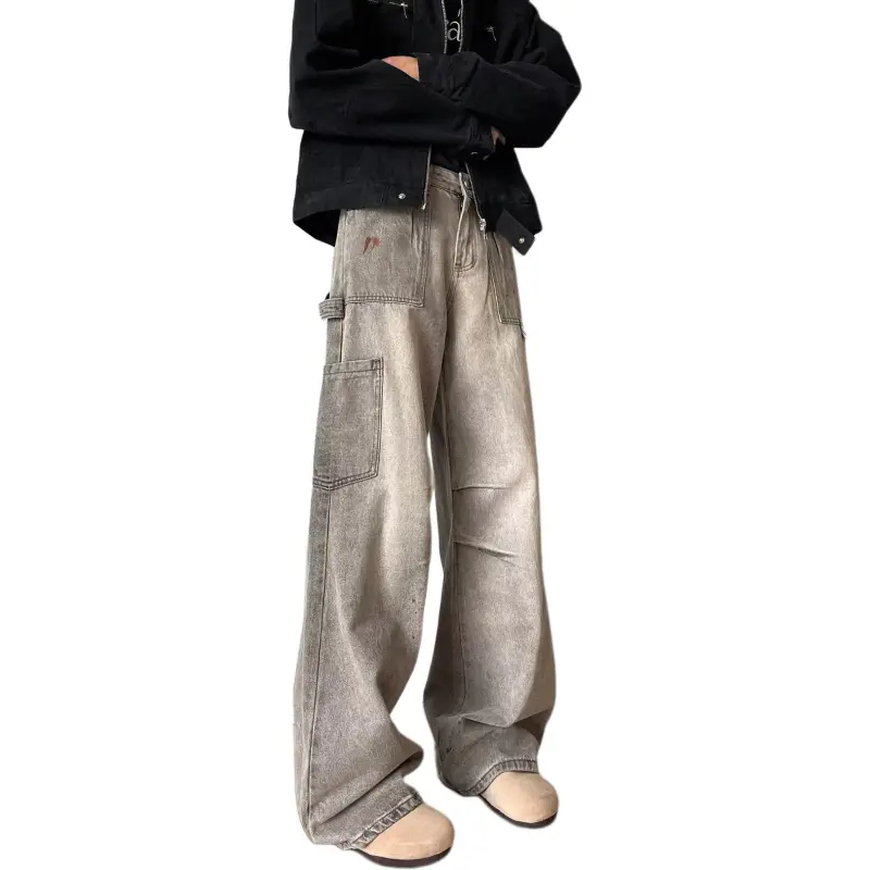 ORMY Jeans Unisex Gray-4