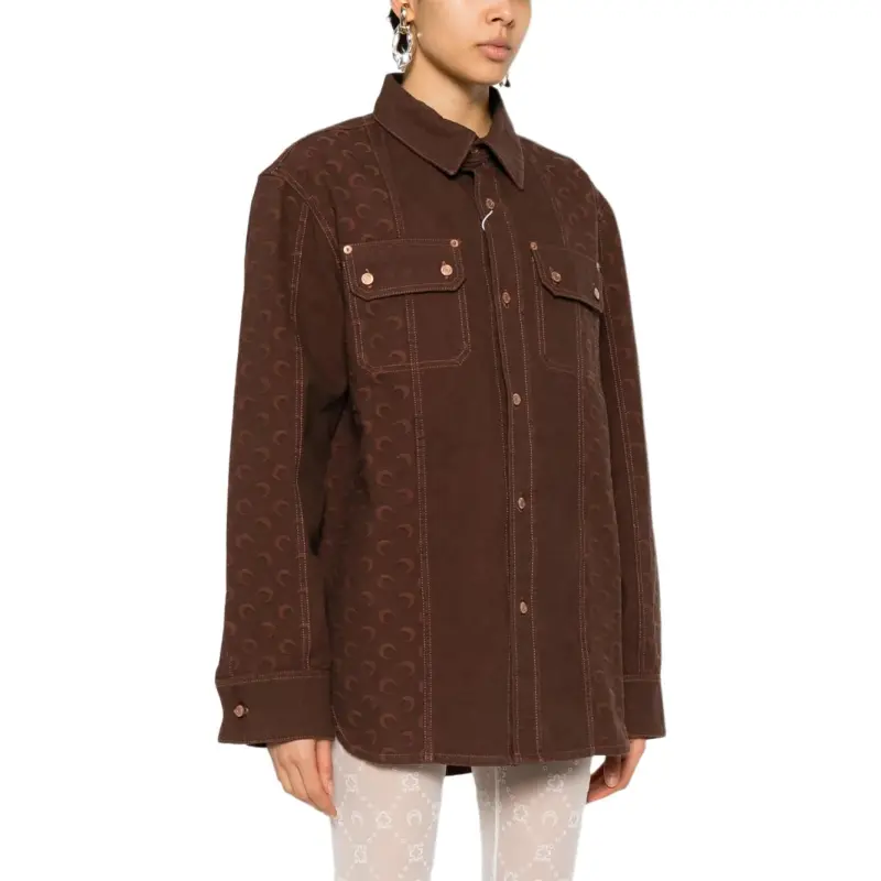 Marine Serre Moon jacquard Shirt-2