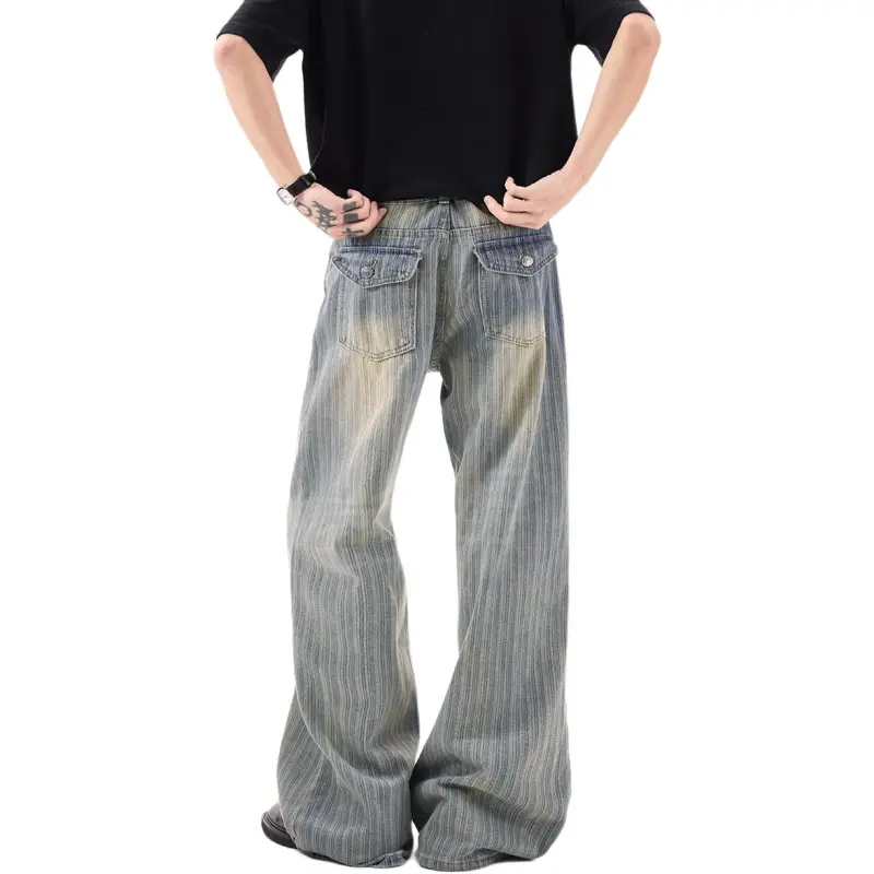 T IRA Jeans Unisex Vintage Blue[Summer Counter Quality]-1