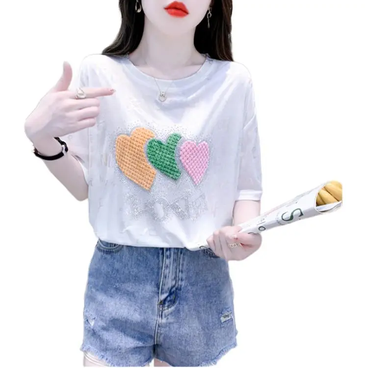 Mu Xiao Xin Set in Sleeve T Shirt Women's-4