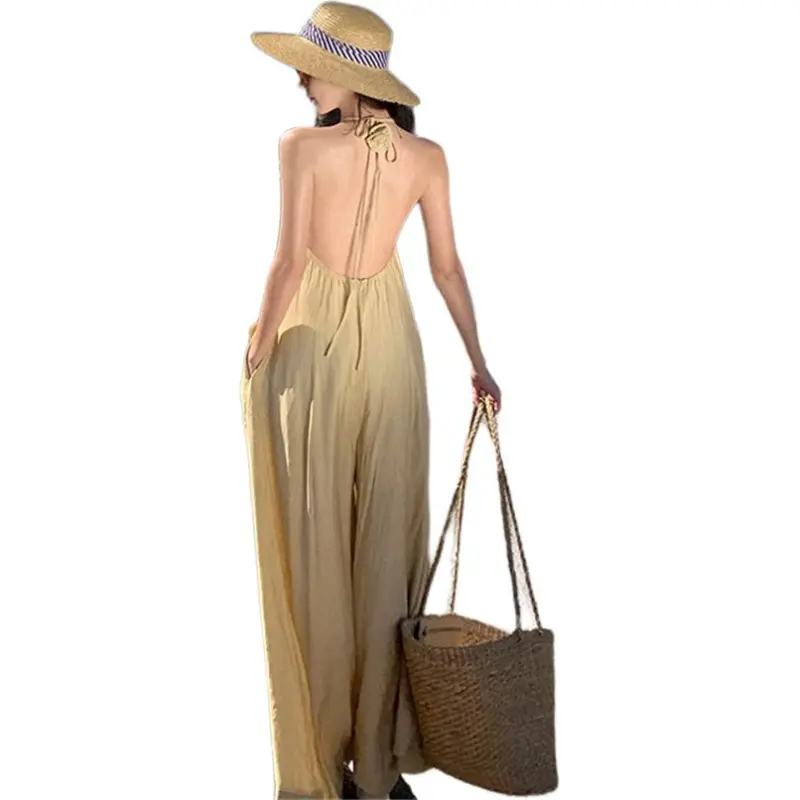 MADALLO Jumpsuit Women's Apricot Yellow-4