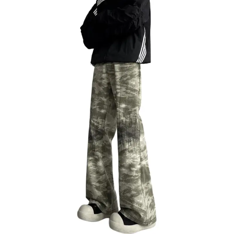 PAINT STAIN Jeans Unisex Camouflage-10
