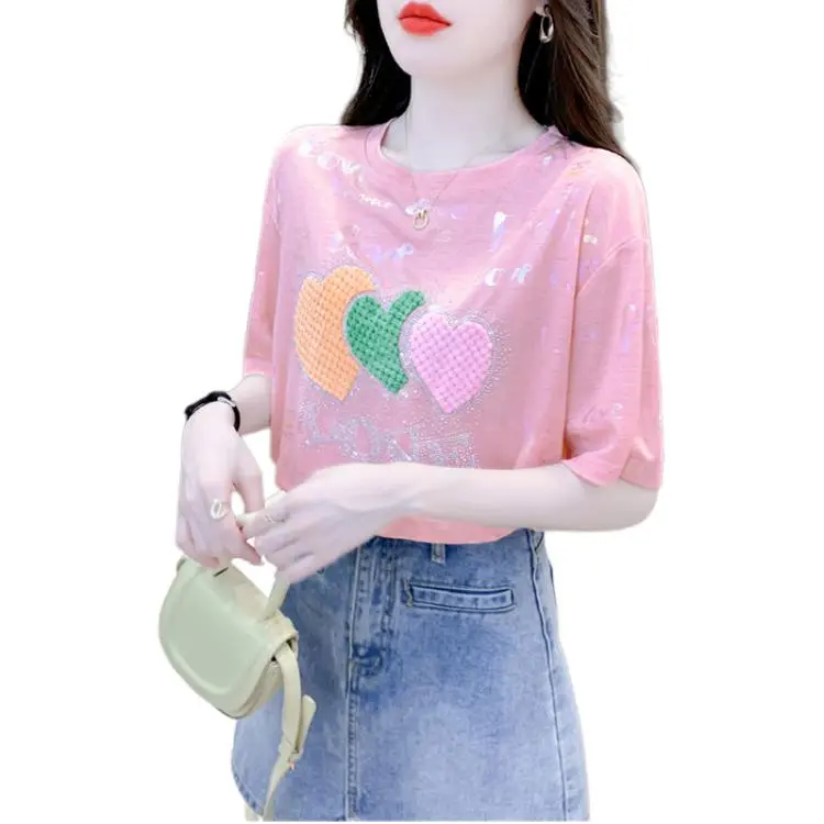 Mu Xiao Xin Set in Sleeve T Shirt Women's-6