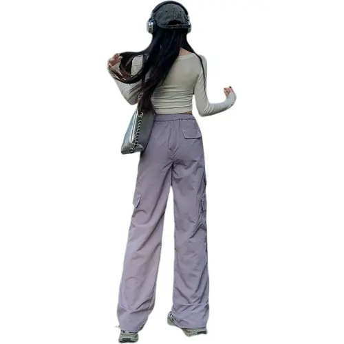 ZAZN Casual Pants Women's Purple