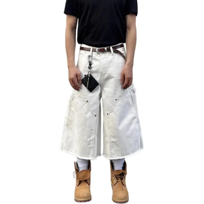 CORNILOT Casual Shorts Unisex White-2