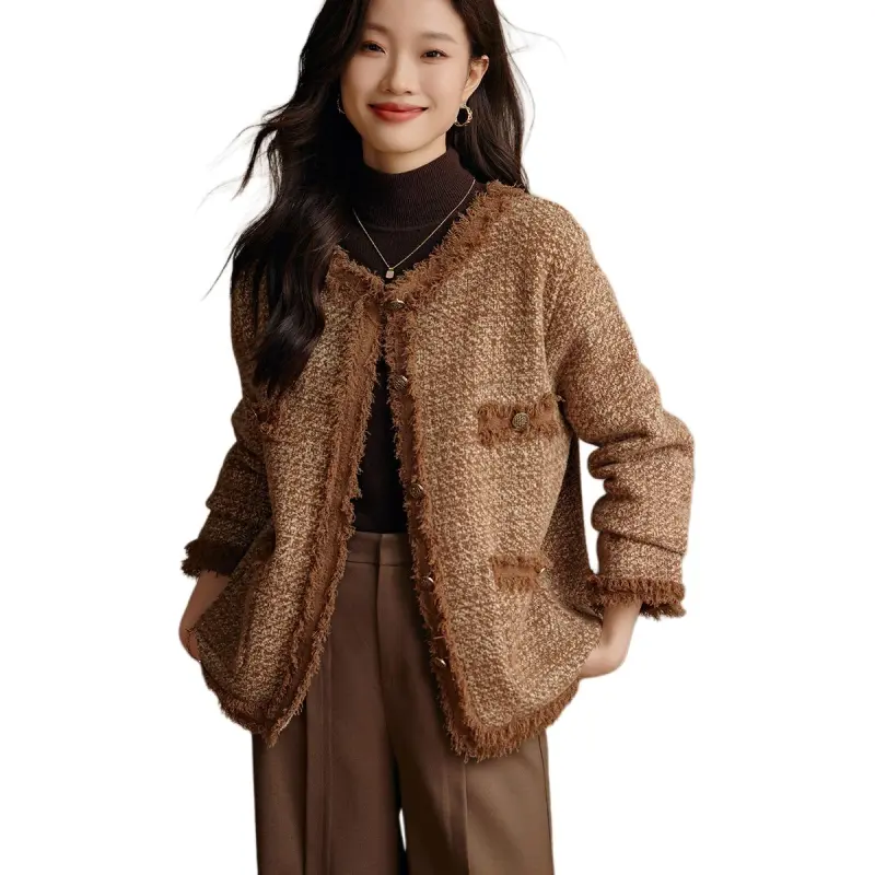 Mo Han Yi Mei Jackets & Coats Women's Caramel-4