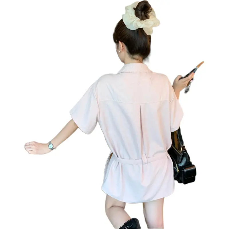 ABCMININ Shirts Women's Pink-1
