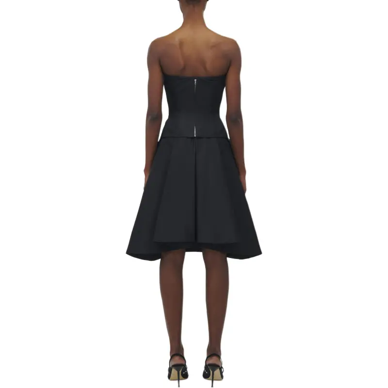 Alexander McQueen Strapless Top Women's Black-3