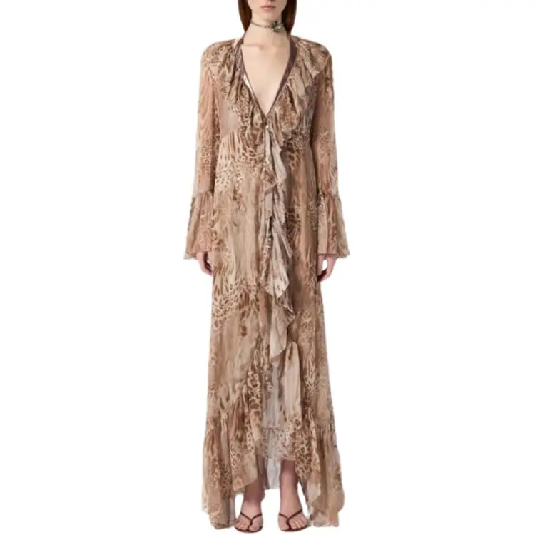 Blumarine Leopard print Fluid Dress-1