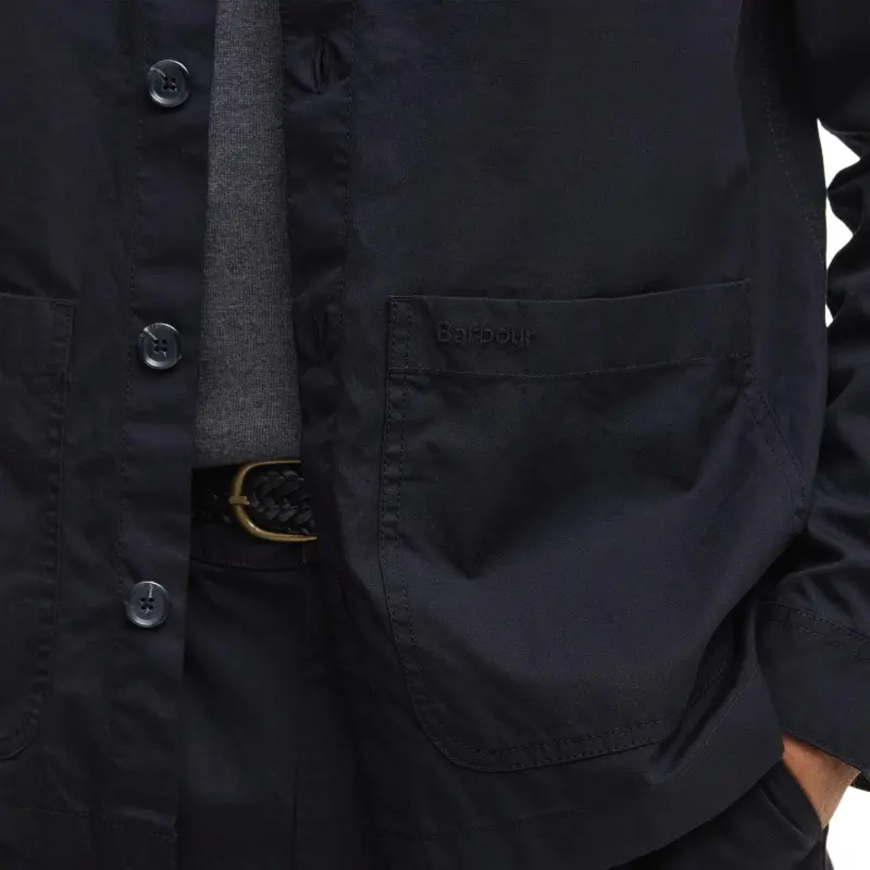 BARBOUR Cole FW24 Shirt Men's Marine Blue-4