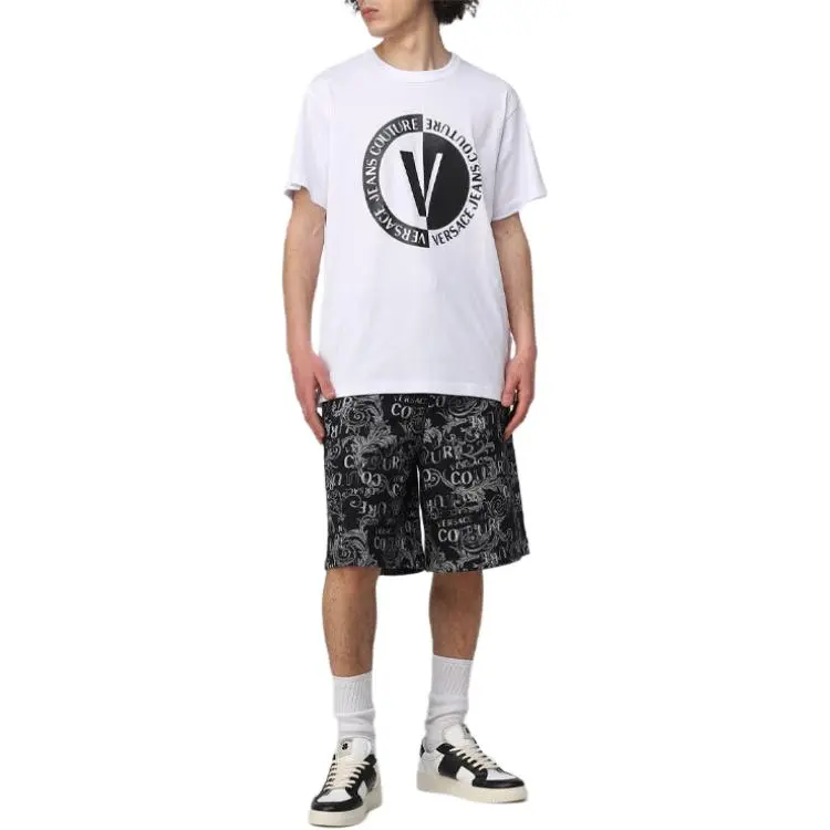 VERSACE JEANS COUTURE Logo print Bermuda Shorts-2