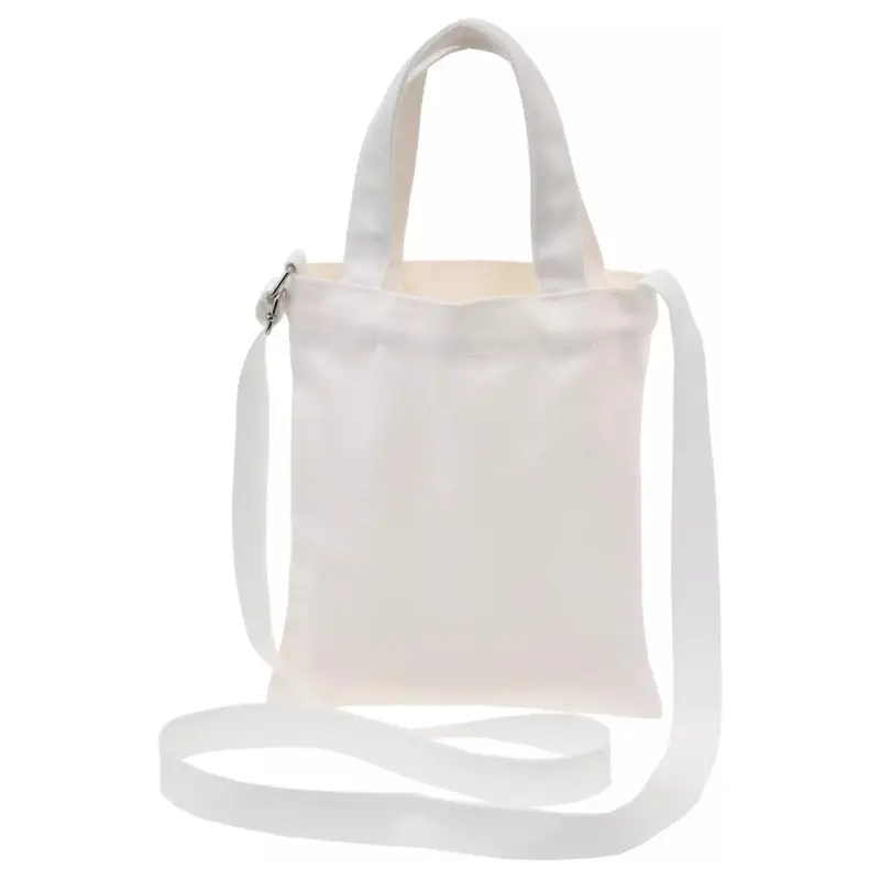 Disney Polyester Tote Bag Shopping Bag Shoulder Bag Handbag Small Size Women's White-2