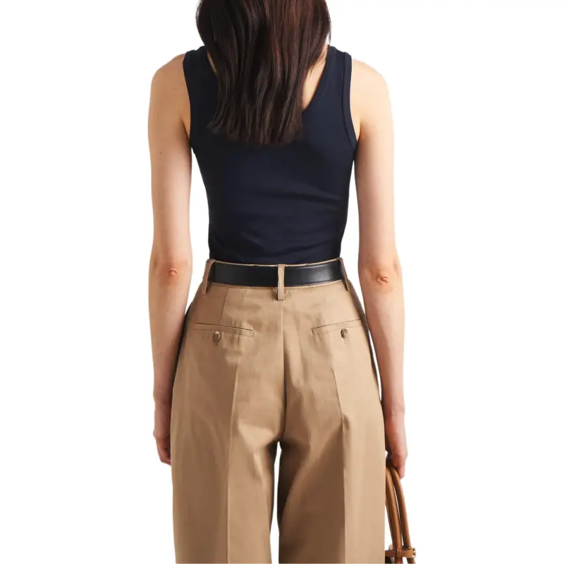 PRADA Enamel triangle Cotton Top-2