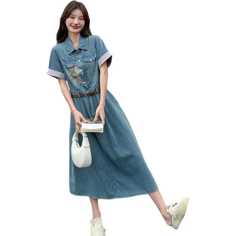 La Chapelle Short Sleeved Dress Women's Image Color-1