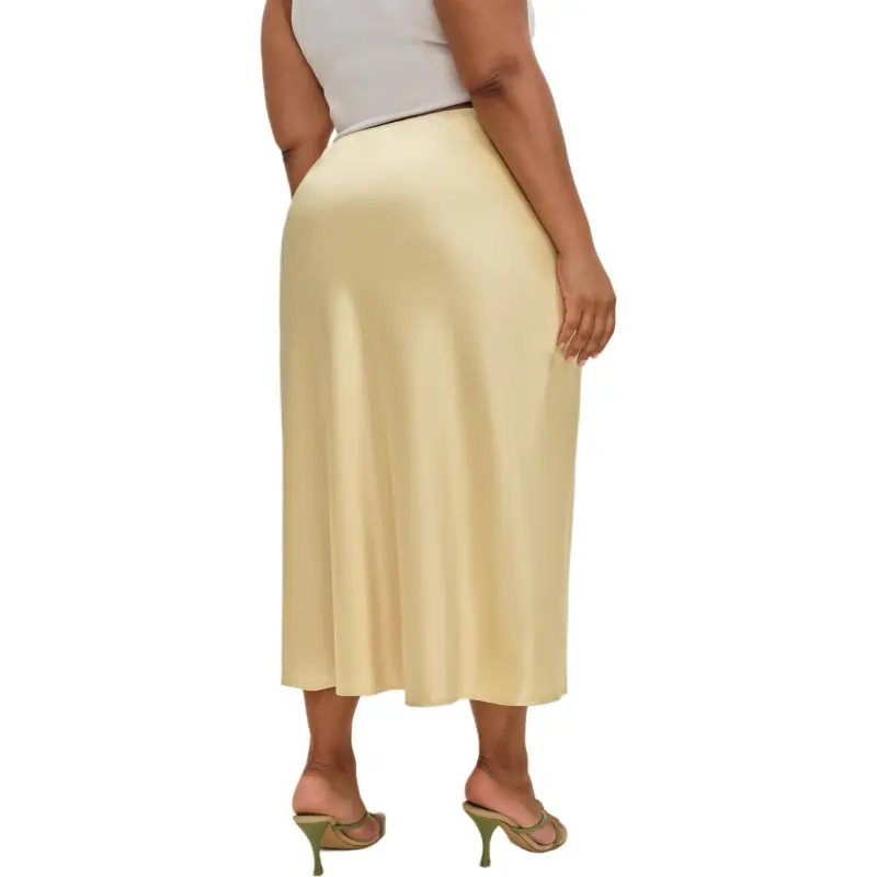 REFORMATION Layla Satin Skirt Es Casual Long Skirt Women's-1