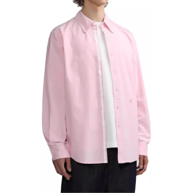 KANGOL Shirts Men Pink-4