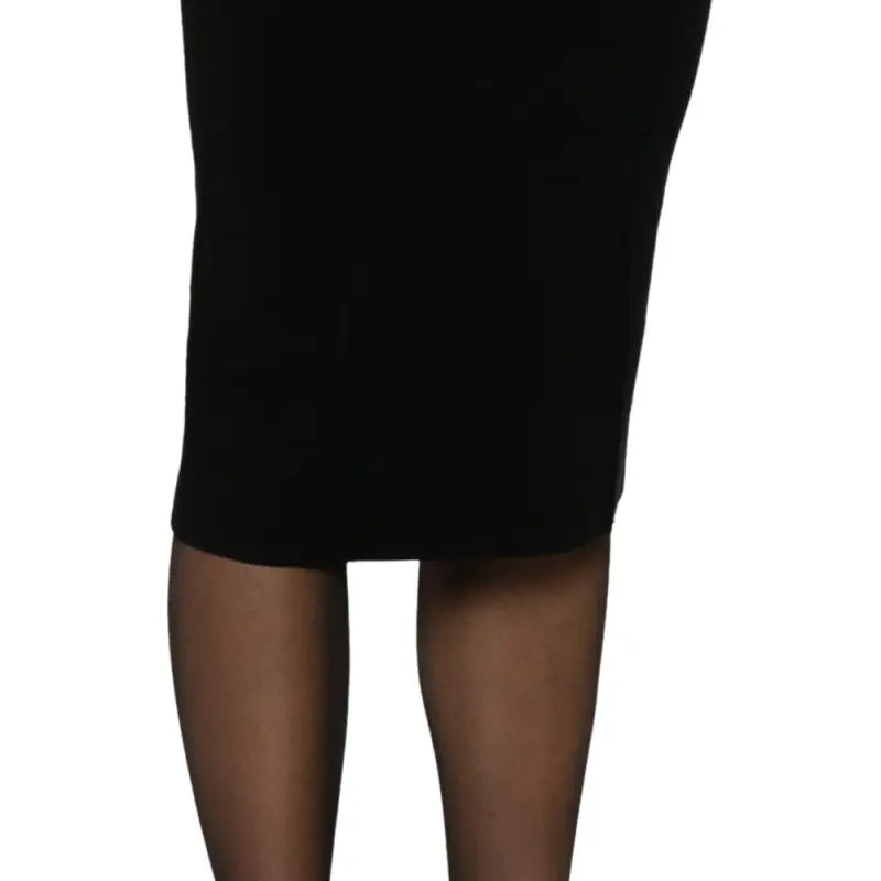 PINKO Logo Stitched Midi Skirt-5