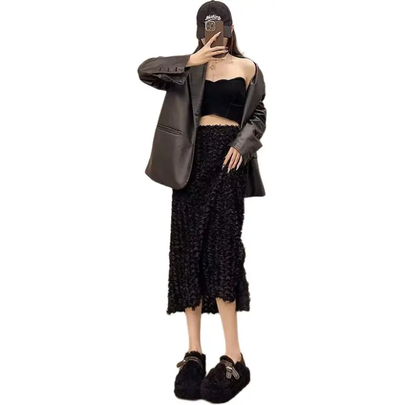 Yamada Hyakuju Home Slippers Black Coffee Ecru-4