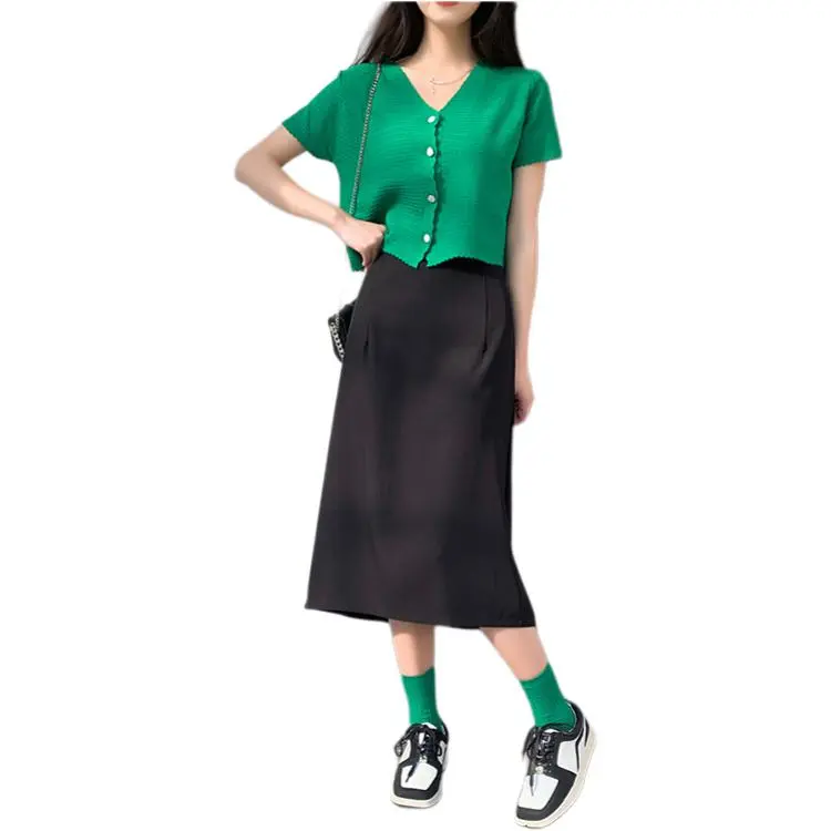 Mu Qingqing Casual Long Skirt Women's-2