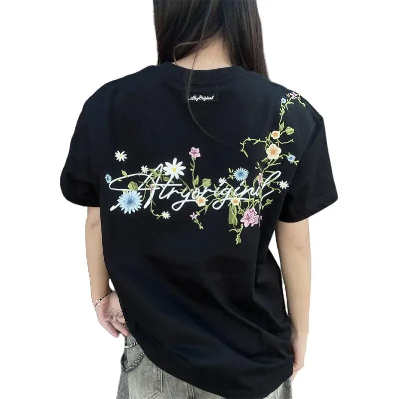 Ordifen Drop Shoulder Sleeve T Shirt Women's-3