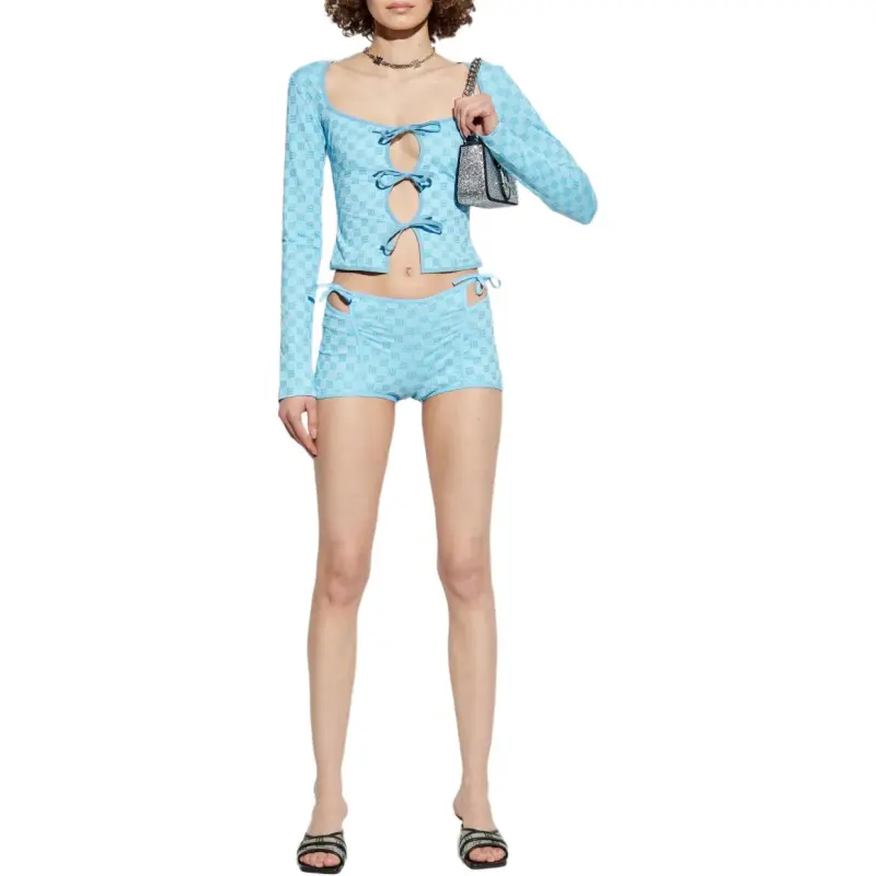 Misbhv Monogram Bow Detail Top-1