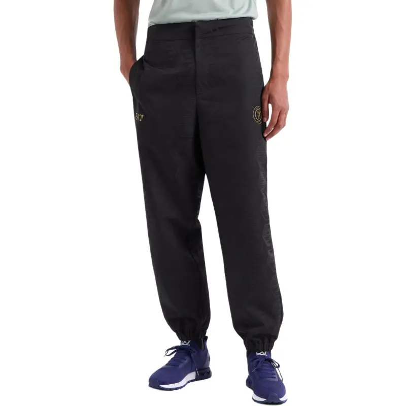 EMPORIO ARMANI EA7 Soccer Bottom Men's Black-1