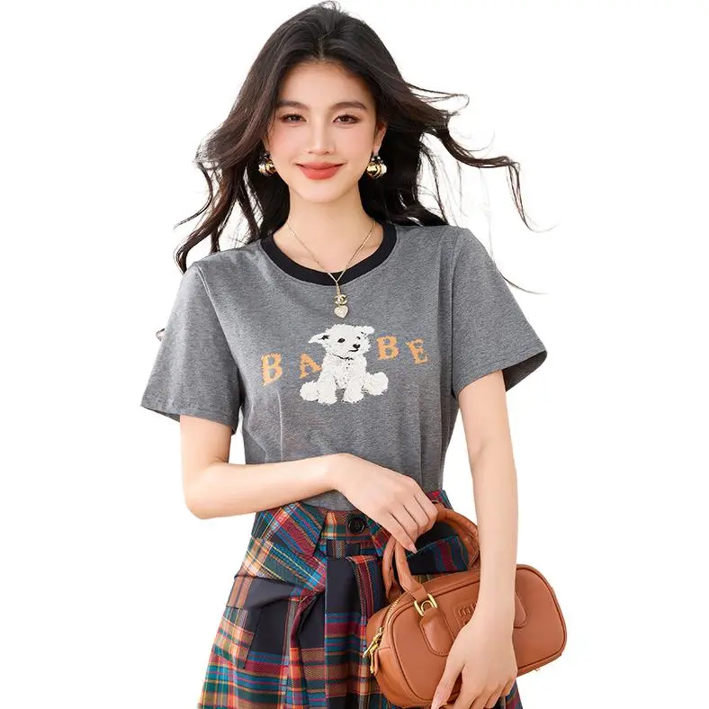 La Chapelle T Shirt Women's Gray-2
