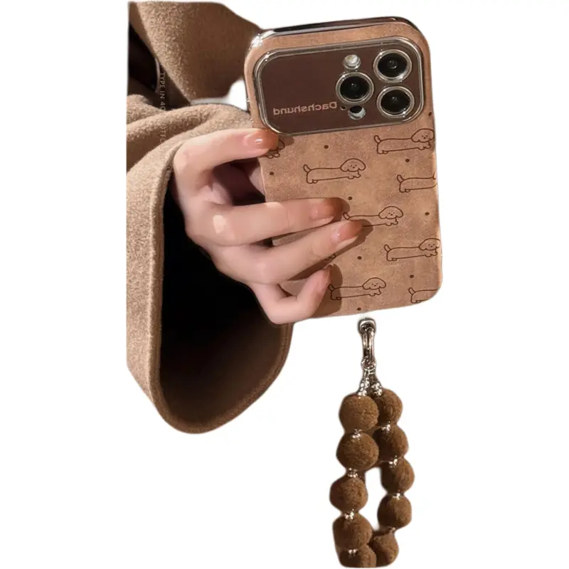Cuttlefish Grid TPU Material Fun Maltese Flannelette Niche Phone Case Compatible With Apple 16/15/14/13/12/11-1