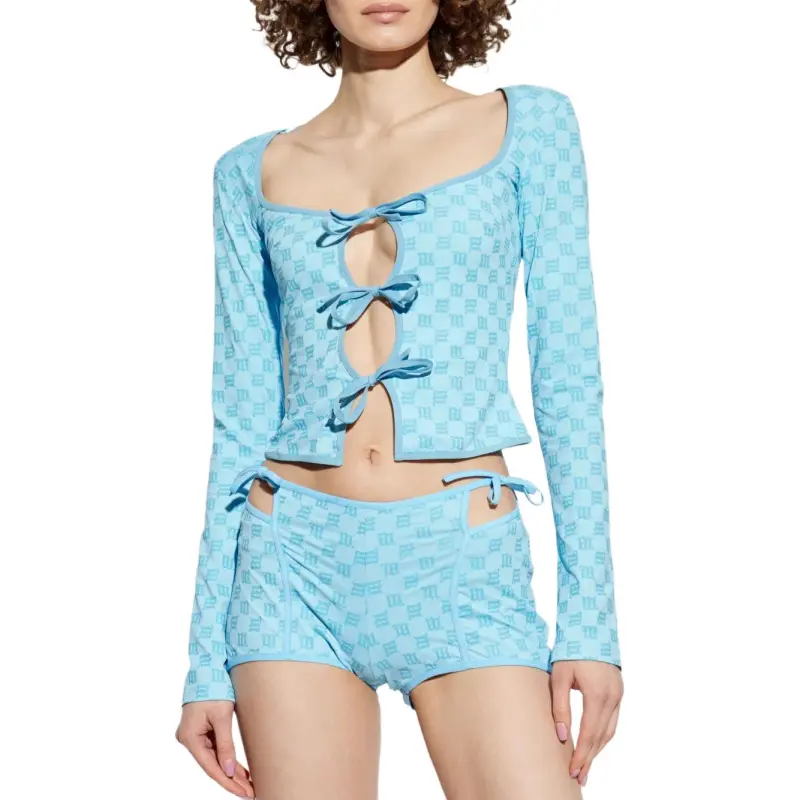 Misbhv Monogram Bow Detail Top-2