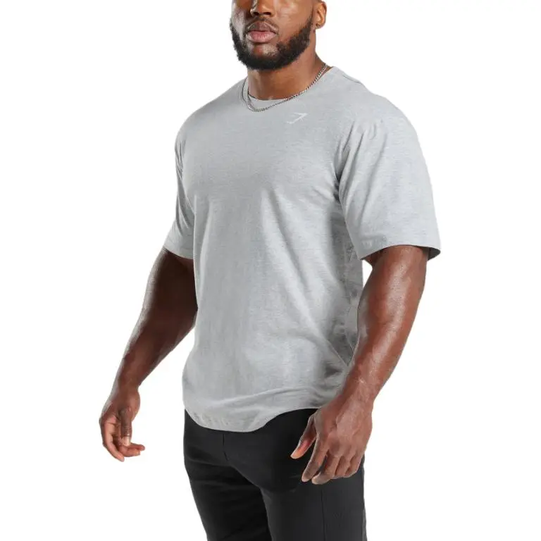 GYMSHARK T Shirt Men's Light Gray-2
