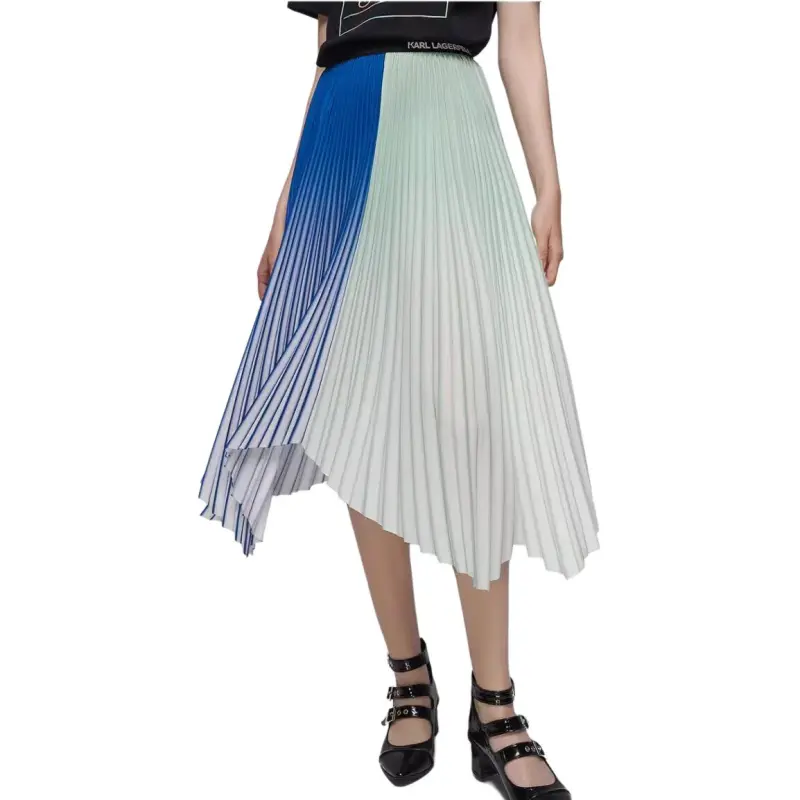 KARL LAGERFELD SS21 Casual Long Skirt Women's Mint Green-1