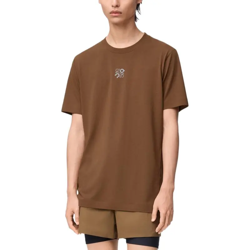 LOEWE x On SS25 T Shirt Unisex Brown-1