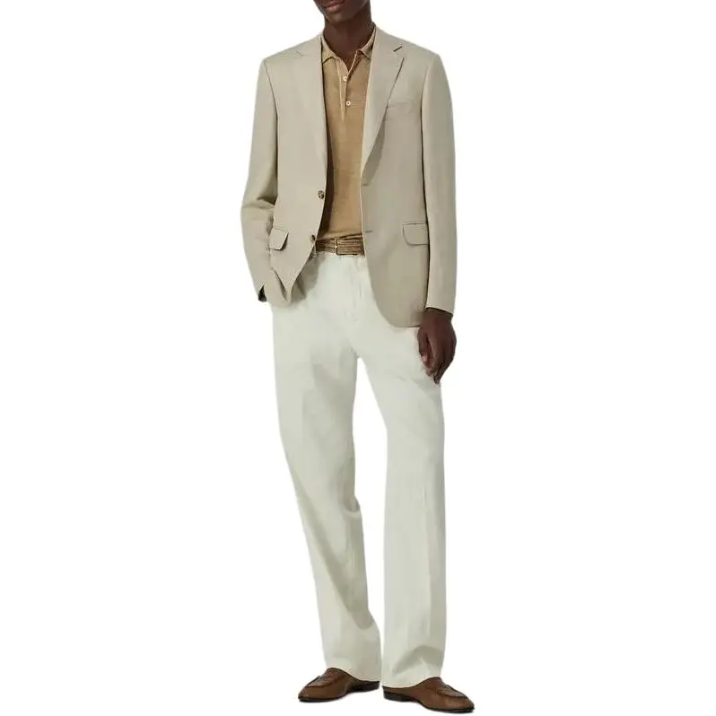 Canali Polo Shirts Men Yellow-3