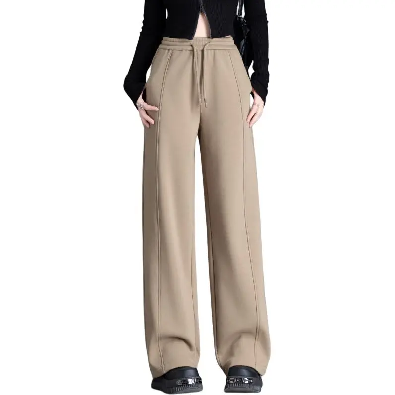 You Cow Me Pants Casual Pants Women's Khaki-6
