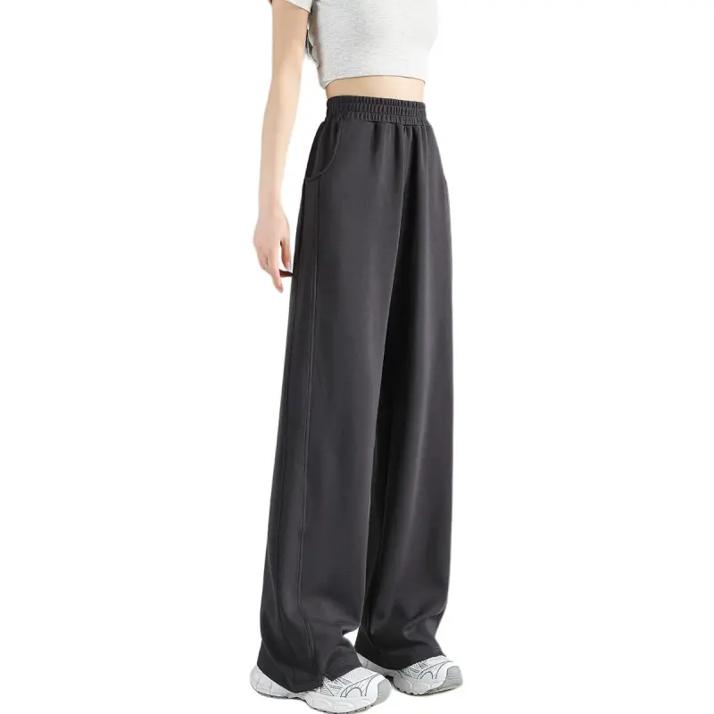 Tonlion Casual Pants Women's Dark Gray-1