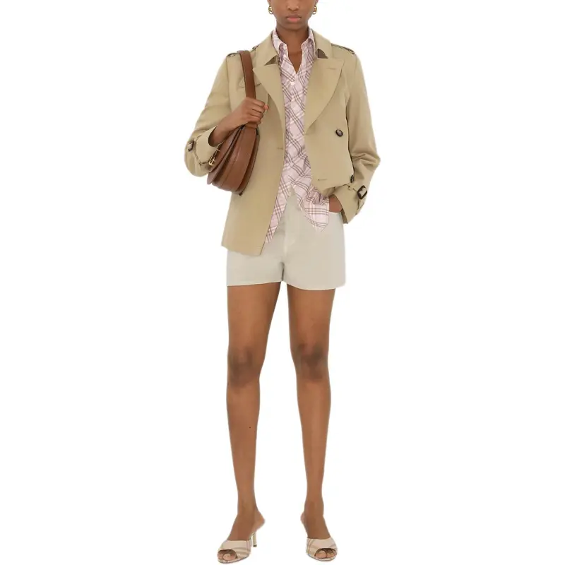 Burberry FW24 Denim Shorts Women's Oat-1