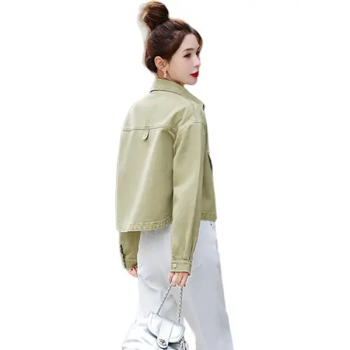 XIAOJUCHUANLI Denim Jacket Women's