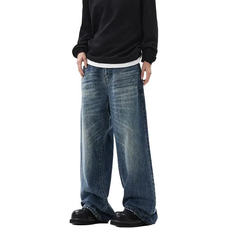 XRXP Casual Pants Unisex Blue-4