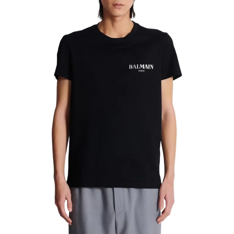 BALMAIN Logo print T shirt-1