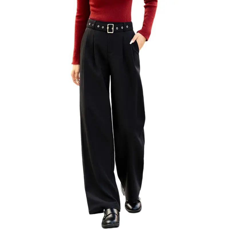 Mo Han Yi Mei Casual Pants Women's Black-1