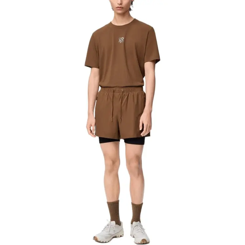 LOEWE x On SS25 T Shirt Unisex Brown-5