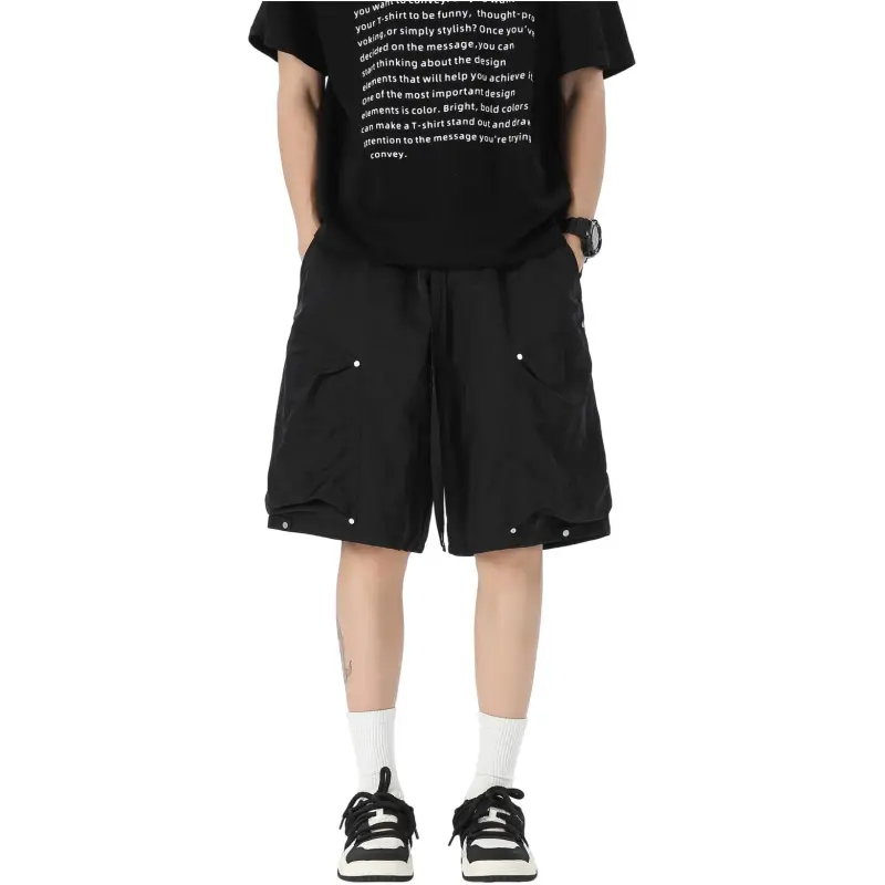 CREAZIONI LA FANTASIA E MOBILE Cargo Shorts Unisex Black-2