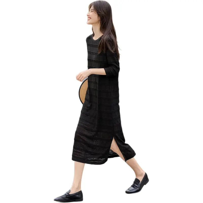 XWI Long Sleeved Dress Women's Black-2