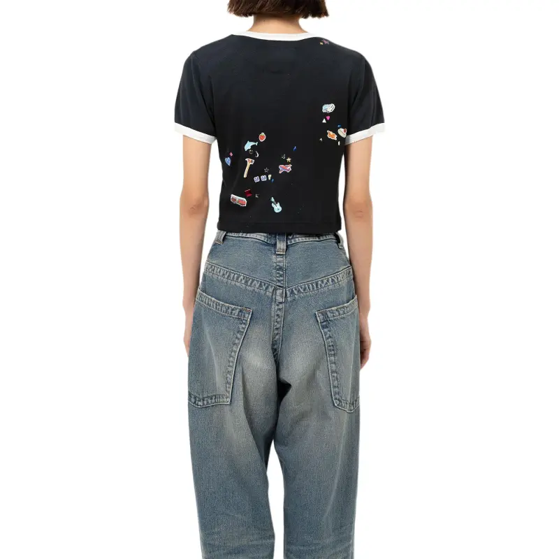 Maison Mihara Yasuhiro Smiley face Print T shirt-3