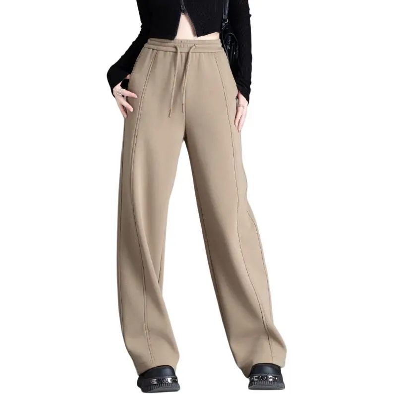 You Cow Me Pants Casual Pants Women's Khaki-5
